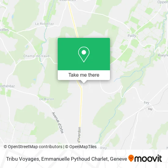 Tribu Voyages, Emmanuelle Pythoud Charlet map