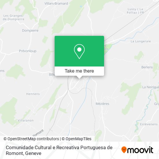 Comunidade Cultural e Recreativa Portuguesa de Romont map