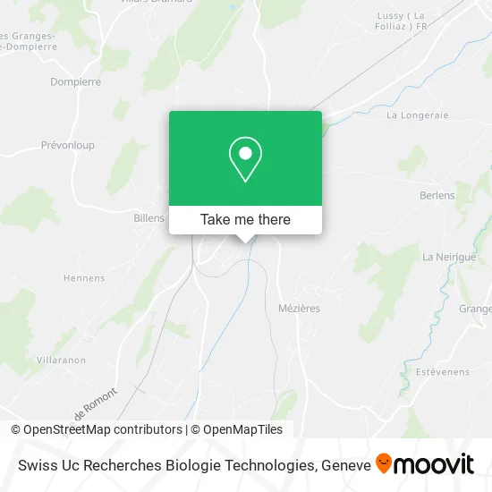 Swiss Uc Recherches Biologie Technologies map
