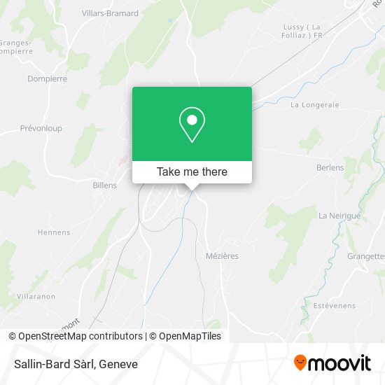 Sallin-Bard Sàrl map