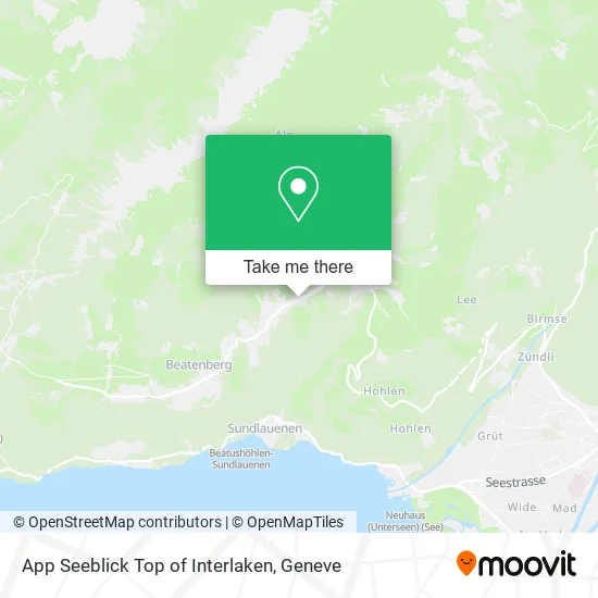 App Seeblick Top of Interlaken map