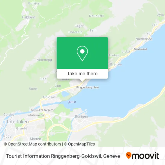Tourist Information Ringgenberg-Goldswil map
