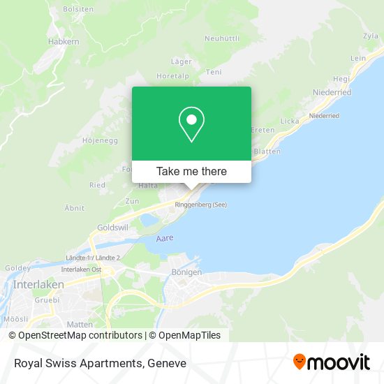 Royal Swiss Apartments map