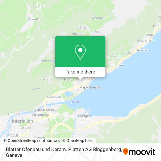 Blatter Ofenbau und Keram. Platten AG Ringgenberg map