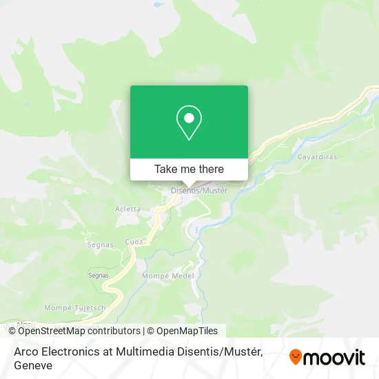 Arco Electronics at Multimedia Disentis / Mustér map