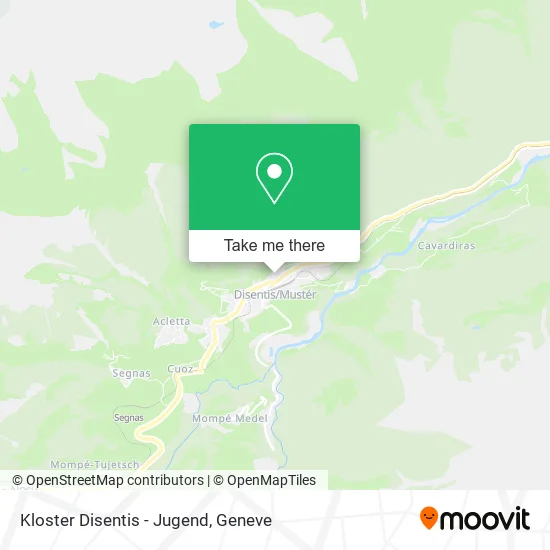Kloster Disentis - Jugend map