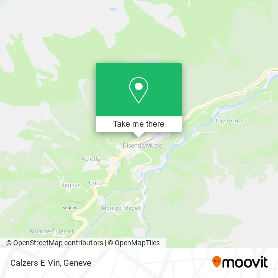 Calzers E Vin map