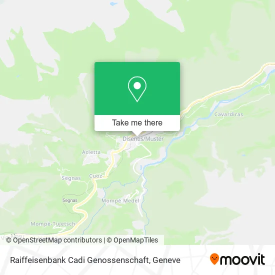 Raiffeisenbank Cadi Genossenschaft map