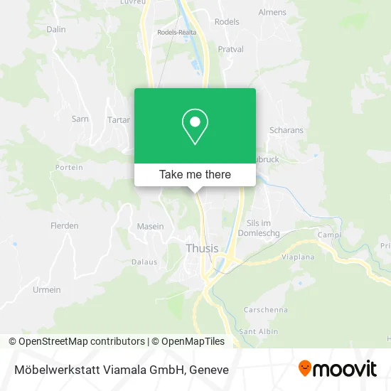 Möbelwerkstatt Viamala GmbH map