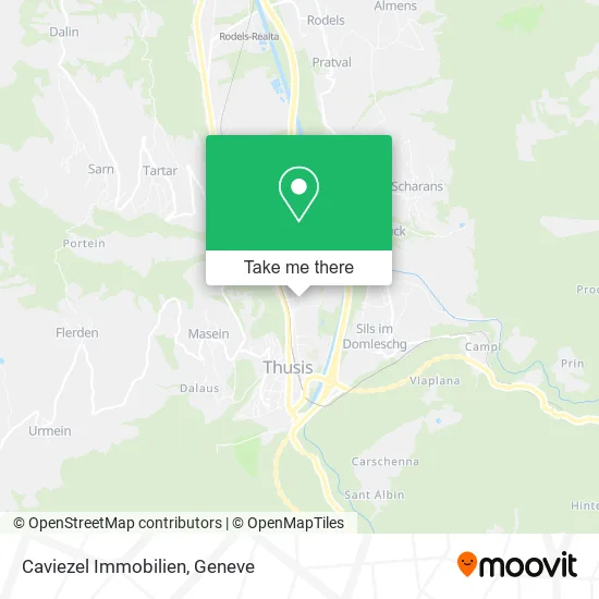 Caviezel Immobilien map