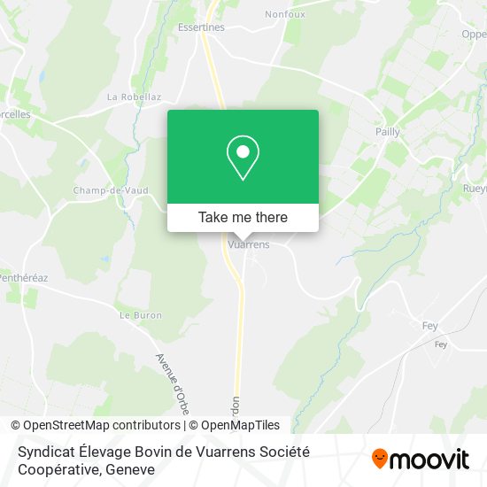 Syndicat Élevage Bovin de Vuarrens Société Coopérative map
