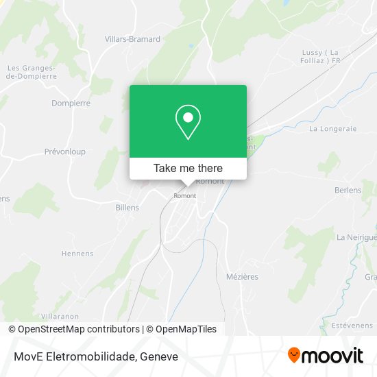 MovE Eletromobilidade map