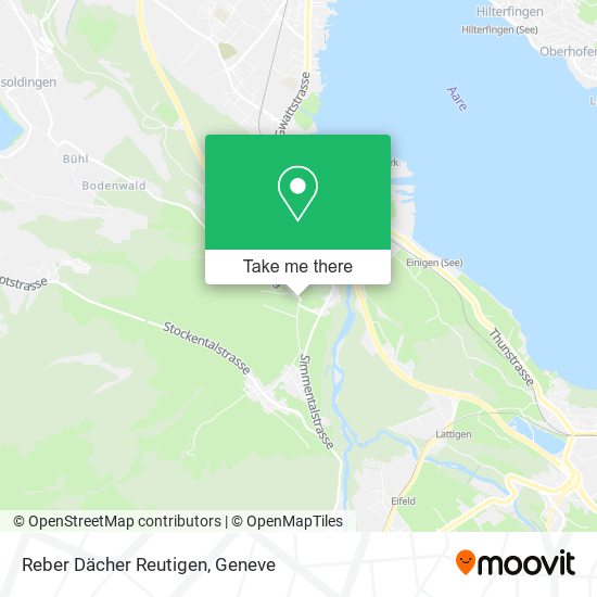 Reber Dächer Reutigen map