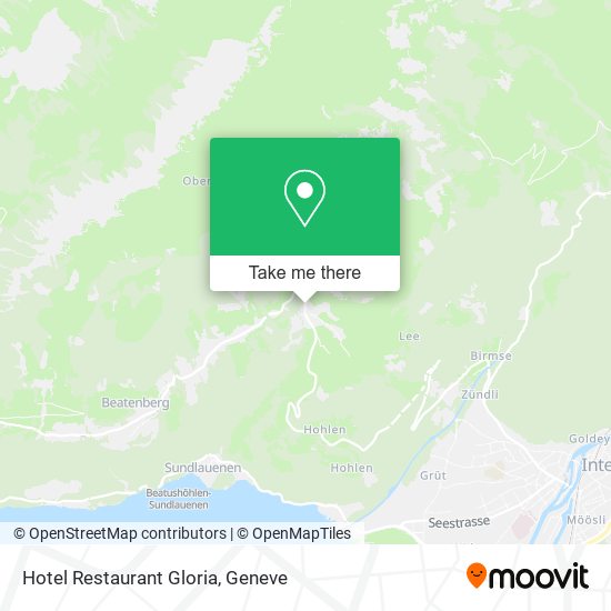 Hotel Restaurant Gloria map