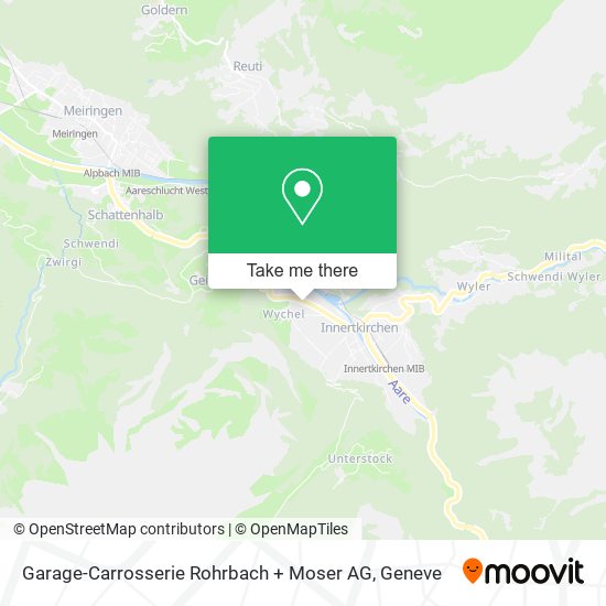 Garage-Carrosserie Rohrbach + Moser AG map