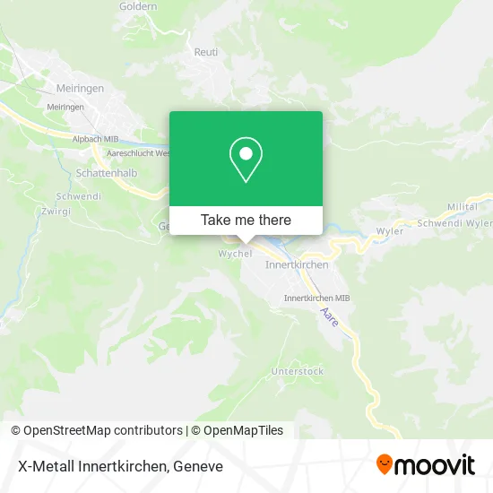 X-Metall Innertkirchen map