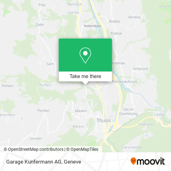 Garage Kunfermann AG map