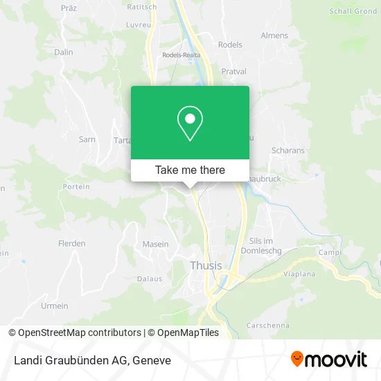 Landi Graubünden AG map