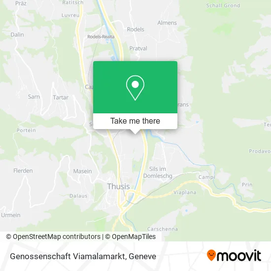 Genossenschaft Viamalamarkt map