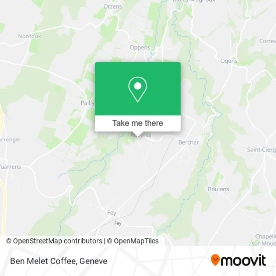 Ben Melet Coffee map