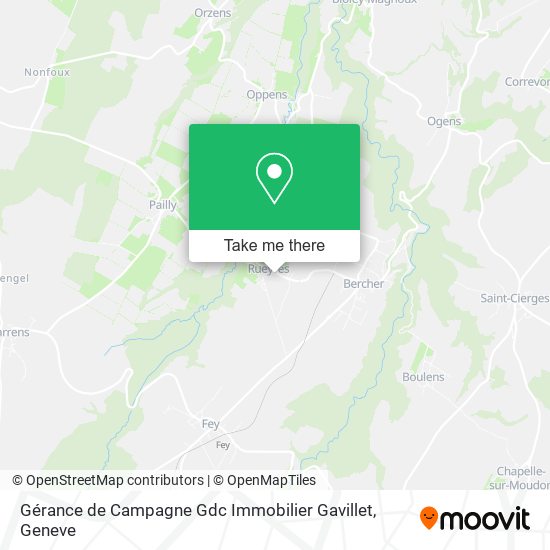 Gérance de Campagne Gdc Immobilier Gavillet map
