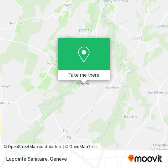 Lapointe Sanitaire map
