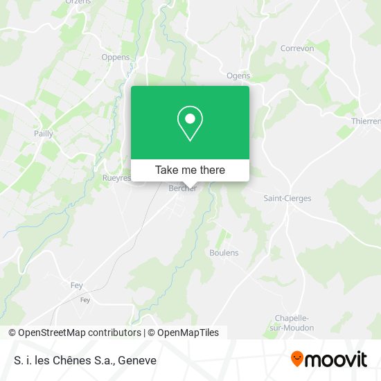 S. i. les Chênes S.a. map