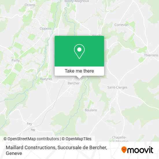 Maillard Constructions, Succursale de Bercher map