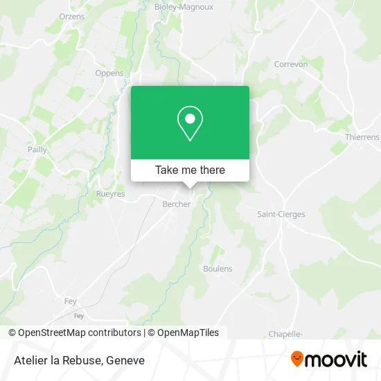 Atelier la Rebuse map