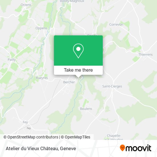 Atelier du Vieux Château map