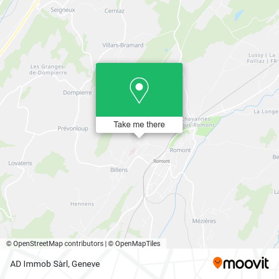 AD Immob Sàrl map