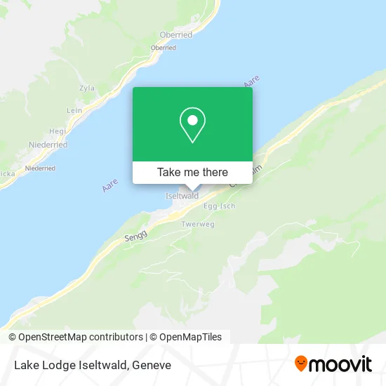 Lake Lodge Iseltwald map