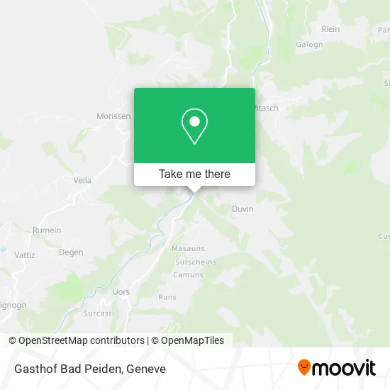 Gasthof Bad Peiden map