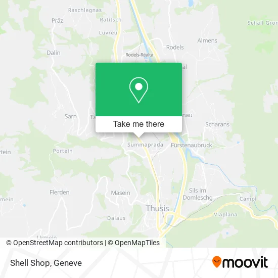 Shell Shop map