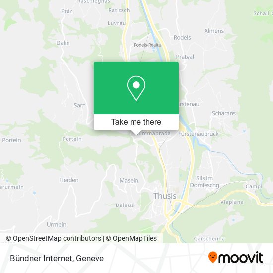 Bündner Internet map