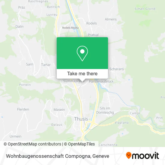 Wohnbaugenossenschaft Compogna map