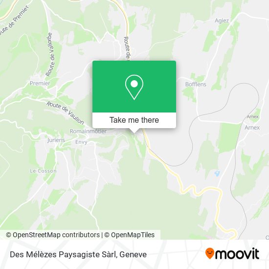 Des Mélèzes Paysagiste Sàrl map