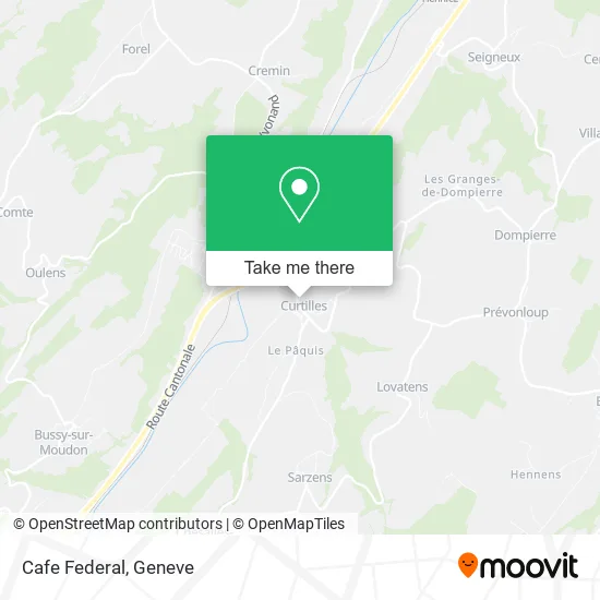 Cafe Federal map