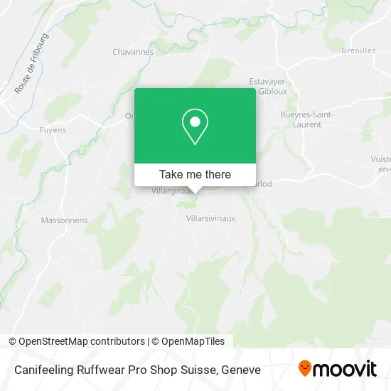 Canifeeling Ruffwear Pro Shop Suisse map