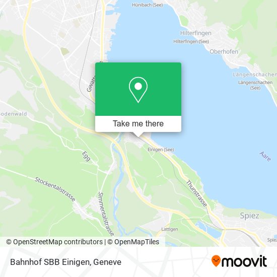 Bahnhof SBB Einigen map