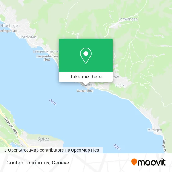 Gunten Tourismus map