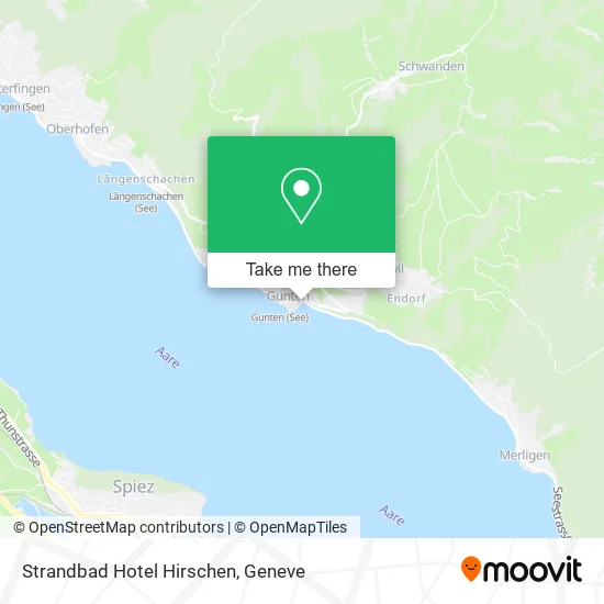 Strandbad Hotel Hirschen map