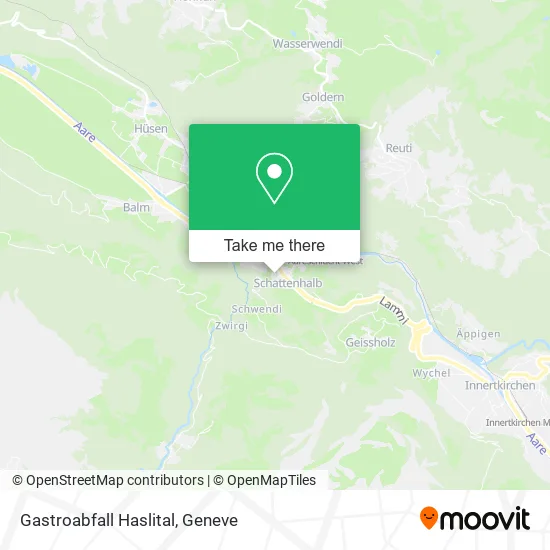 Gastroabfall Haslital map