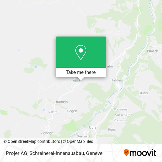 Projer AG, Schreinerei-Innenausbau map