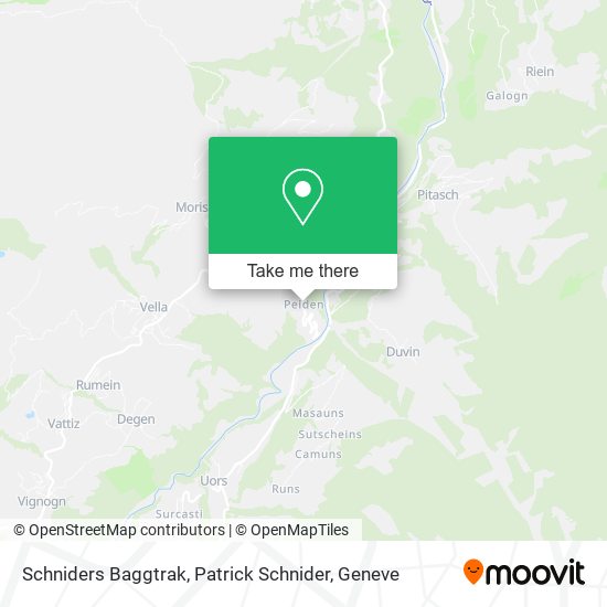 Schniders Baggtrak, Patrick Schnider map