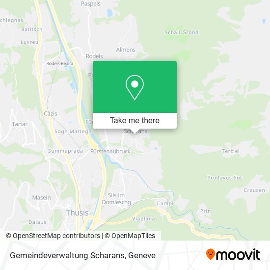 Gemeindeverwaltung Scharans map