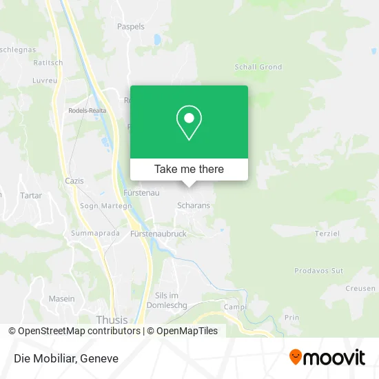 Die Mobiliar map
