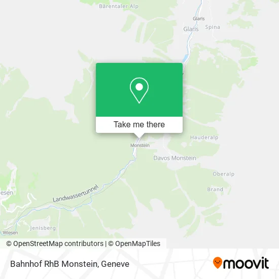Bahnhof RhB Monstein map