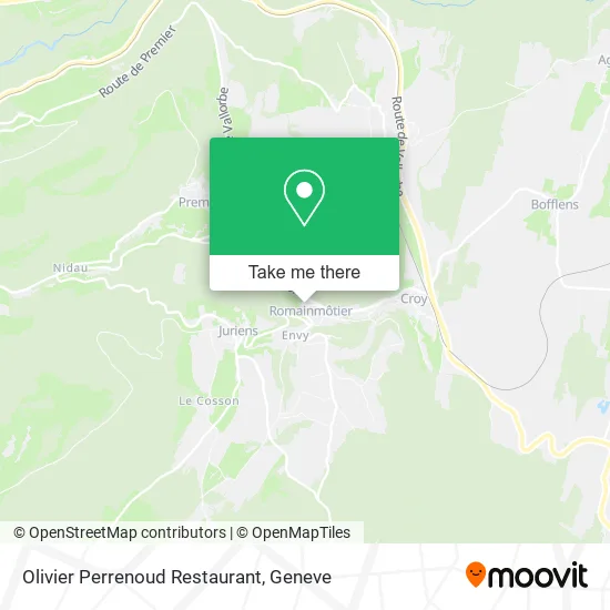Olivier Perrenoud Restaurant map