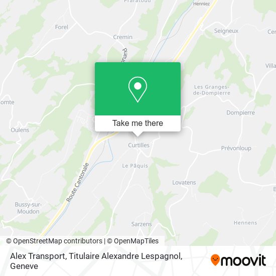Alex Transport, Titulaire Alexandre Lespagnol map